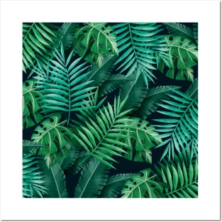 Palm leaves Pattern Posters and Art